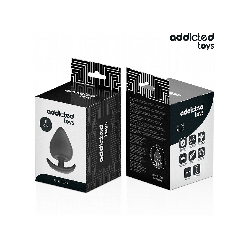 Addicted Toys - Plug Anal Silicona Talla Xxl 11 Cm | Vybes.it