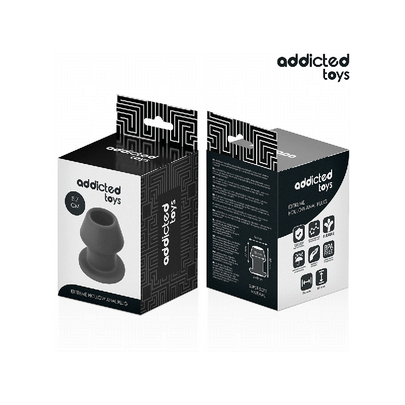 Addicted Toys - Extrem Hohl Anal Plug Grösse M 8,7 Cm | Vybes.it