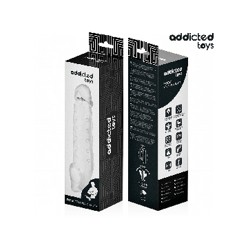 ADDICTED TOYS - TRANSPARENT PENIS SHEATH SIZE M 27 CM - Penis Covers…