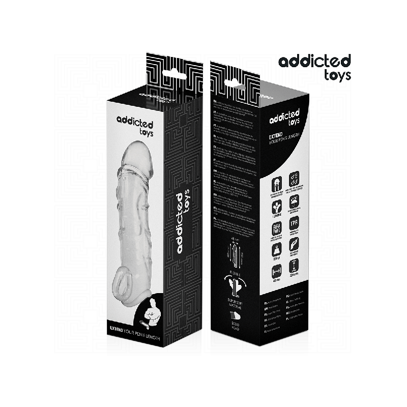 Addicted Toys - Extension De Pénis Transparente 27 Cm | Vybes.it