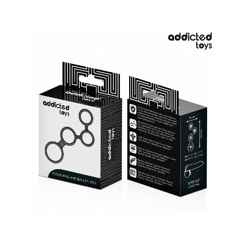 Addicted Toys - Anneau Pénis Avec Séparateurs Pour Testicules |