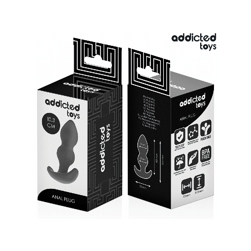 Addicted Toys - Plug Anal Silicona Talla S 10,3 Cm | Vybes.it