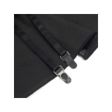 Subblime - 957704 Vestido De Cuero Con Cremallera Y Encaje Negro