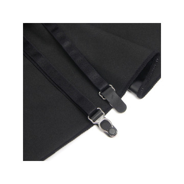 Subblime - 957711 Vestido De Cuero Con Cremallera Y Encaje Negro
