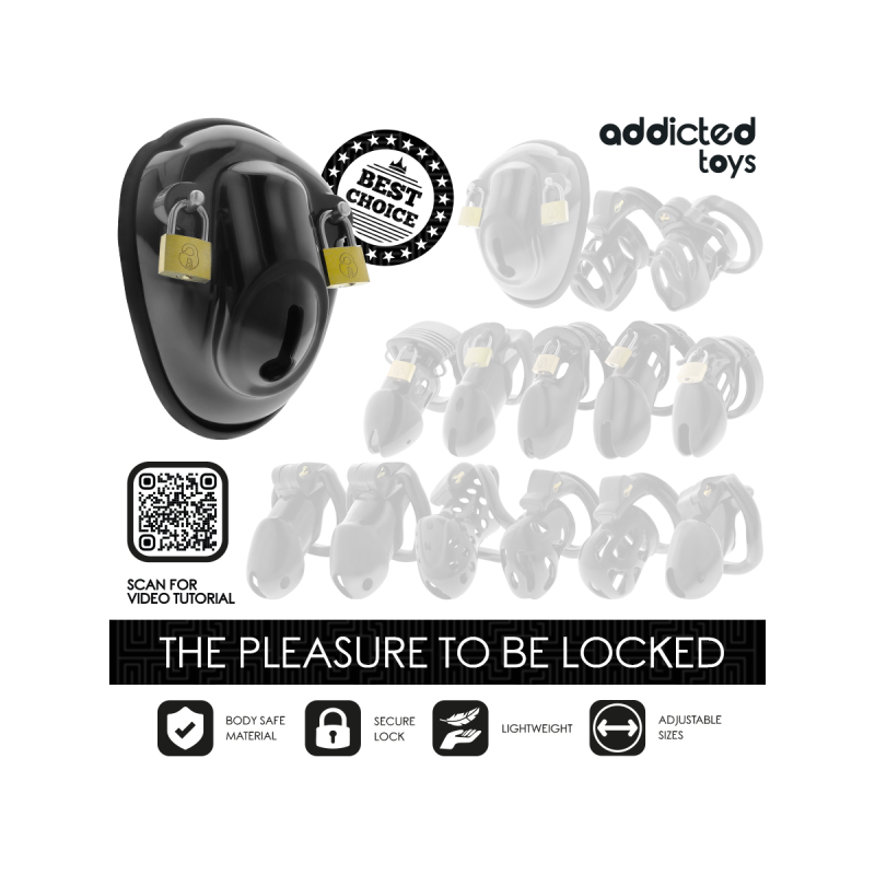 Addicted Toys Locked - Keyless Restraint Penis Cage 11.5 Cm |