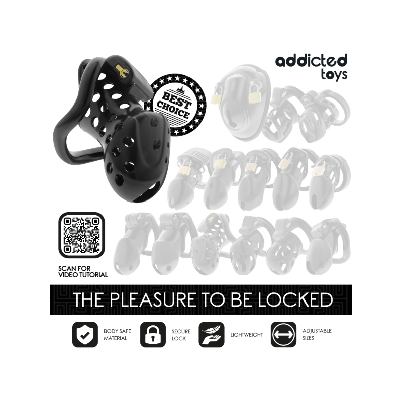 Addicted Toys Locked - À Pénis Creuse Enchaînée 10,5 Cm | Vybes.it