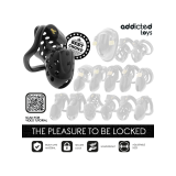 Addicted Toys Locked - Chained Hollow Jaula Para Pene 10,5 Cm |