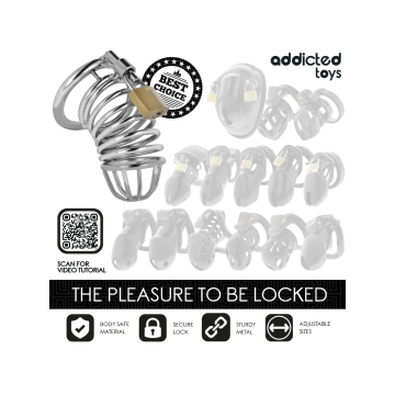 Addicted Toys Locked - Iron Cell Jaula Para Pene De Metal 4 Cm