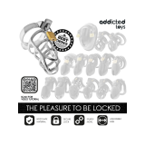 Addicted Toys Locked - Silver Lock Jaula Para Pene De Metal Talla S