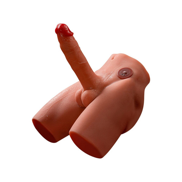 XISE - JASON MASTURBADOR DILDO REALÍSTICO CON THRUSTING Y VIBRACIÓN 17 CM