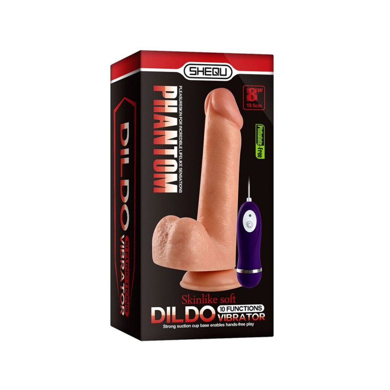 Shequ - Adam Vibrateur Dildo Avec Télécommande 21 Cm | Vybes.it