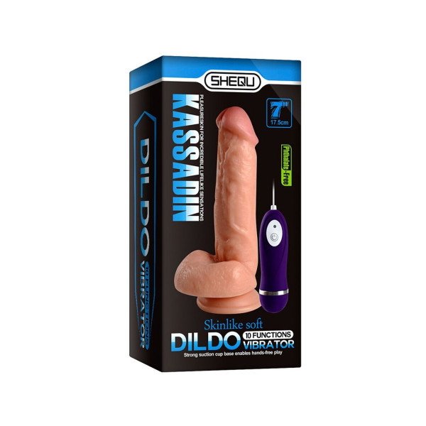 SHEQU - KASSADIN DILDO VIBRADOR CON CONTROL REMOTO 17,5 CM