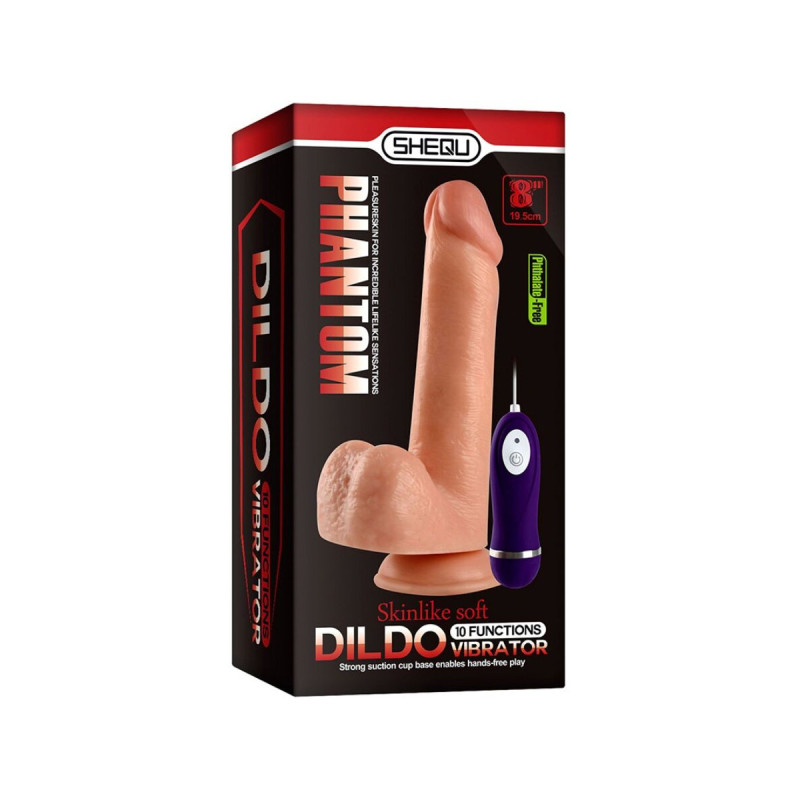 Shequ - Phantom Dildo Vibrant Avec Télécommande 20 Cm | Vybes.it