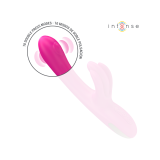 Intense - Britney Vibrador Multifunción Rabbit 23 Cm Rosa | Vybes.it