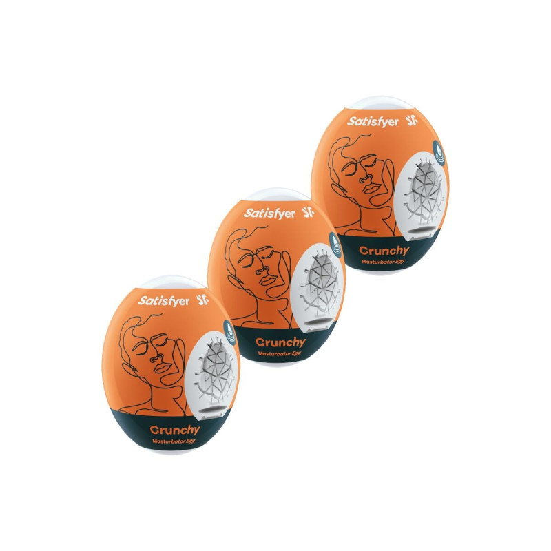 Satisfyer - 3 Huevos Masturbadores Crunchy | Vybes.it