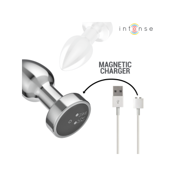 Intense - Plug Anal 10 Vibraciones Metal Con Control Remoto S |