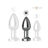 Intense - Plug Anal 10 Vibrations Métal Avec Télécommande M |