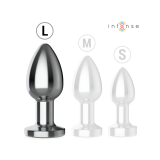 Intense - Plug Anal 10 Vibraciones Metal Con Control Remoto L |