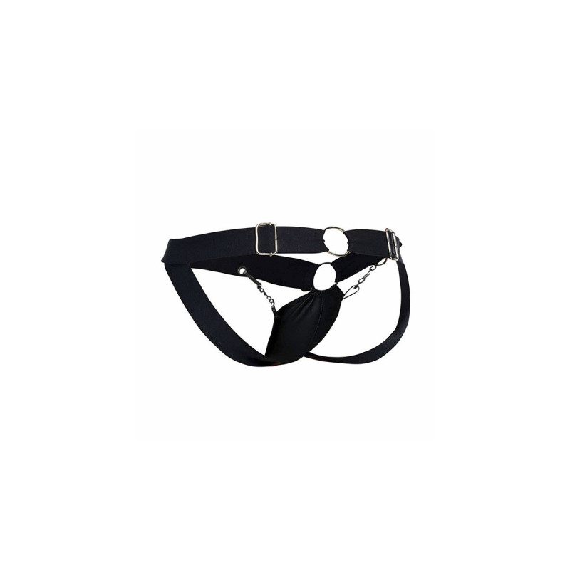 MOB - JOCKSTRAP DNGEON NOIR À CHAÎNE TAILLE UNIQUE - Jockstraps