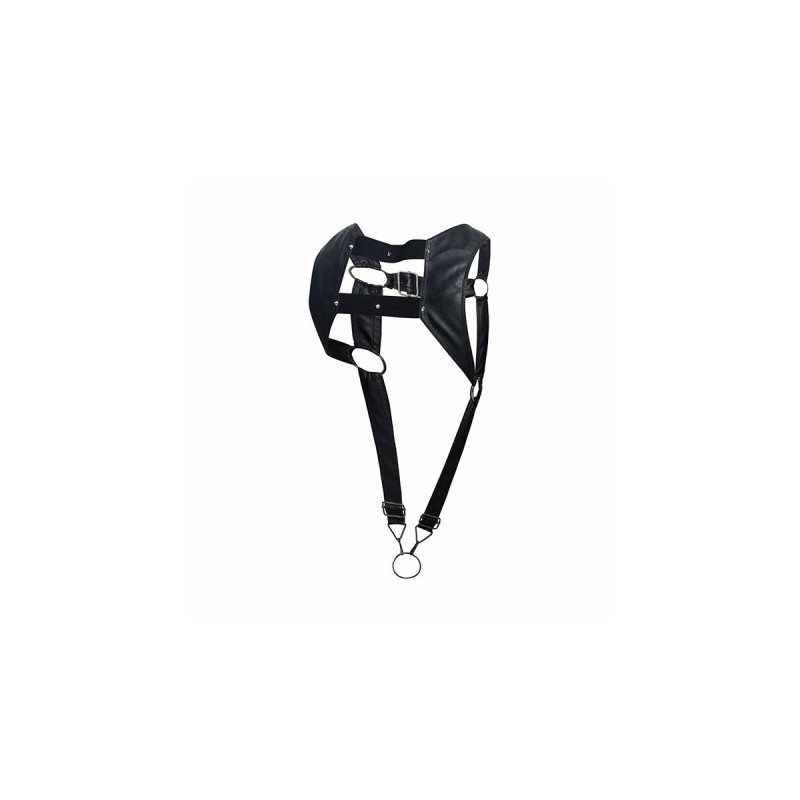 MOB - DNGEON BLACK HARNESS WITH UPPER COCK RING ONE SIZE - Men's Harn…