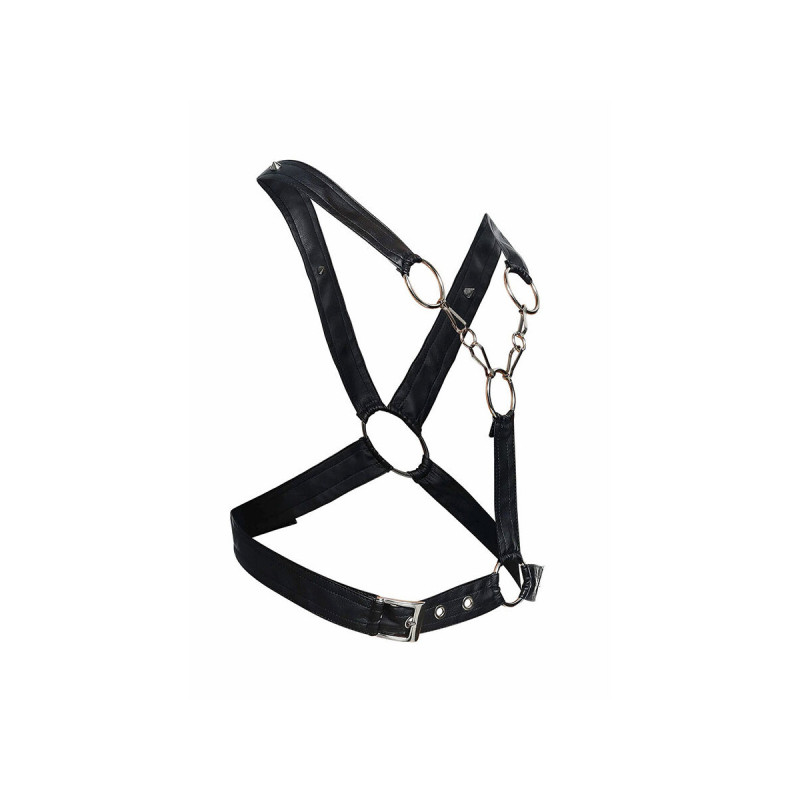 MOB - DNGEON CROSSED BLACK CHAIN HARNESS ONE SIZE - Men's Harnesses