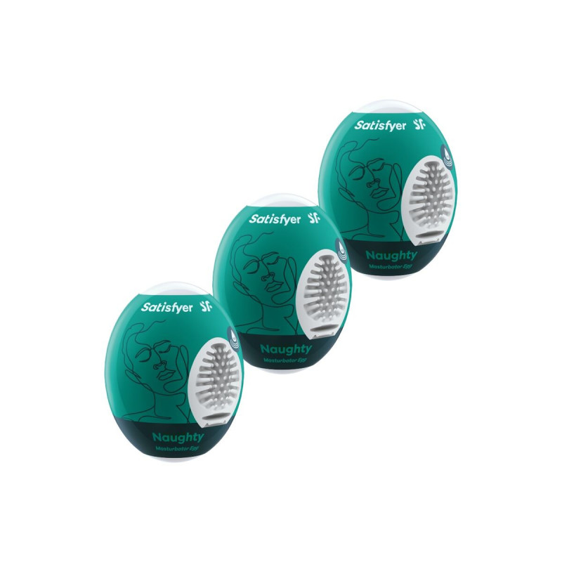 Satisfyer - 3 Huevos Masturbadores Naughty | Vybes.it