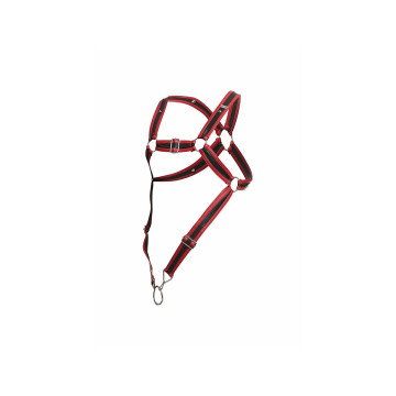 MOB - DNGEON RED CROSSED PENIS HARNESS ONE SIZE - Men's Harnesses