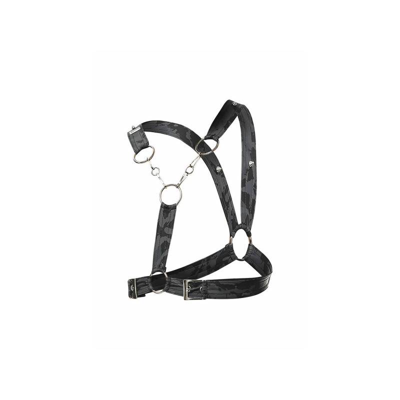 MOB - DNGEON SILBERNES HARNESS MIT KETTEN EINE GRÖSSE - Herrengeschir…
