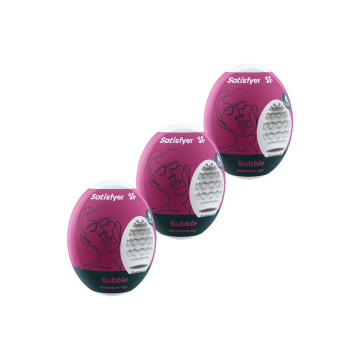 Satisfyer - 3 Huevos Masturbadores Bubble | Vybes.it