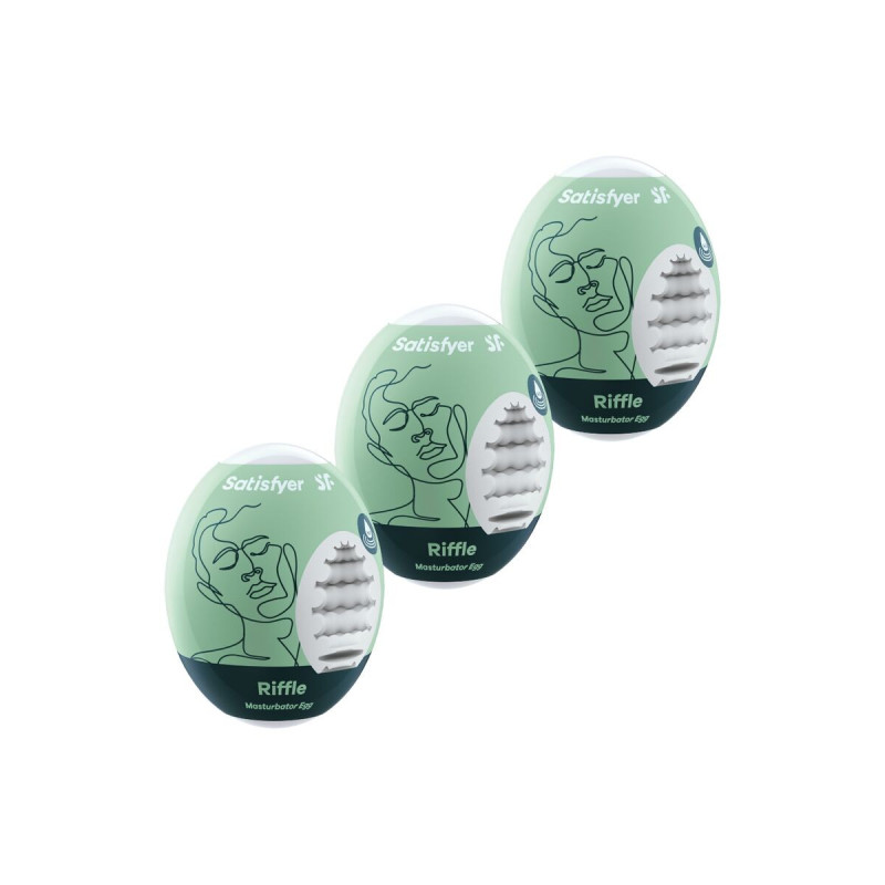 Satisfyer - 3 Huevos Masturbadores Riffle | Vybes.it