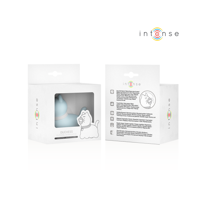Intense - Stimulateur Duchesse Avec Langue Rotative 360º Bleu |