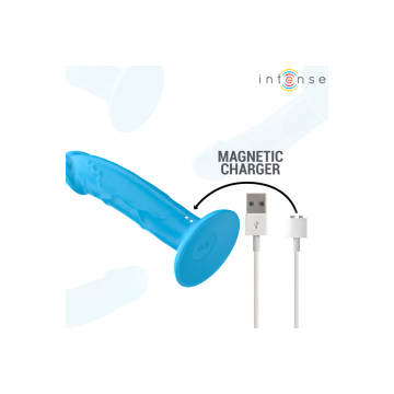 Intense - Phoebe Vibrateur Réaliste 10 Vibrations Télécommande Bleu