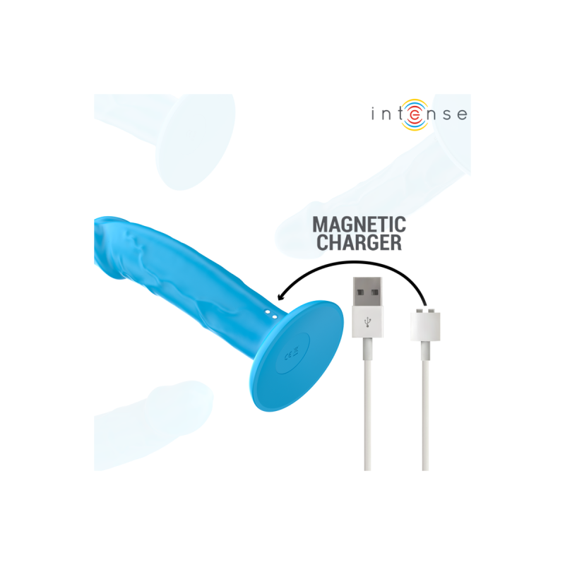 Intense - Phoebe Vibrador Realístico 10 Vibraciones Azul Control