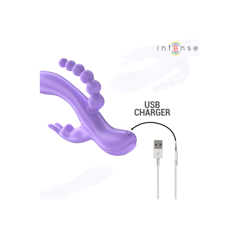 Intense - Miko Triple Vibrador Rabbit & Estimulador & Anal 7