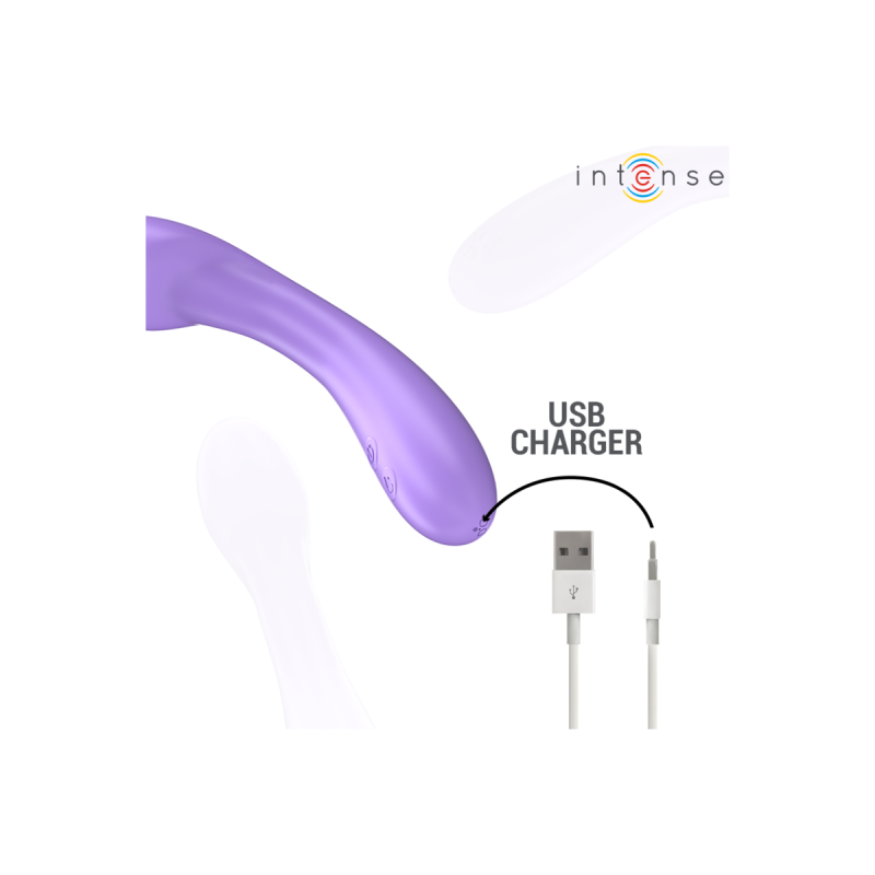 Intense - Becky Vibrador 19 Cm Calentable 7 Vibraciones Morado |
