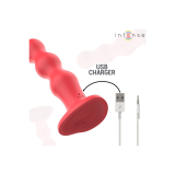 Intense - Cody Vibrador Con Ventosa Rojo Control Remoto | Vybes.it