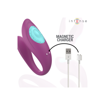 Intense - Annie Estimulador & Vibrador Forma De U Morado Control