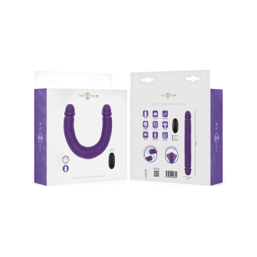 Intense - Gunter Dildo Double Vibrateur 40 Cm Violet Télécommande |