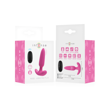 Intense - Ross Anal Plug 10 Vibrations Rose Télécommande | Vybes.it