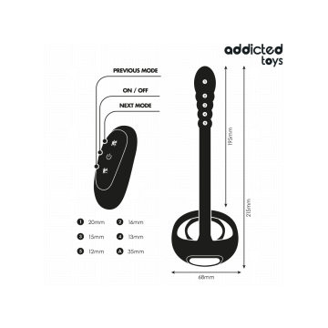 Addicted Toys - P - Spot Vibrating Cock Ring Remote Control |