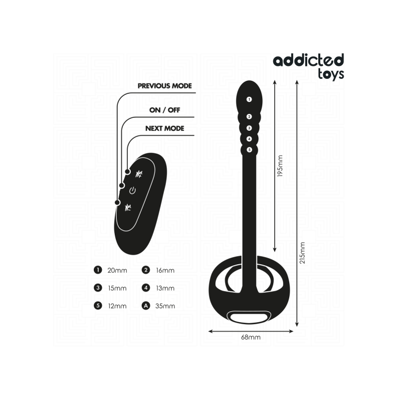Addicted Toys - P - Spot Vibrierender Cock Ring Mit Fernbedienung |