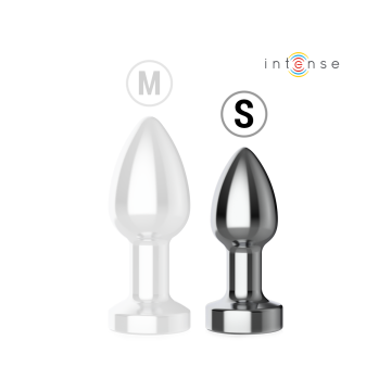 Intense - Vibrierender Analplug Aus Metall Mit Led - Leuchten Und