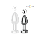 Intense - Vibrierender Analplug Aus Metall Mit Led - Leuchten Und