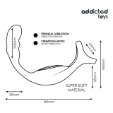 ADDICTED TOYS - ANILLO DOBLE VIBRADOR PROSTÁTICO CONTROL REMOTO