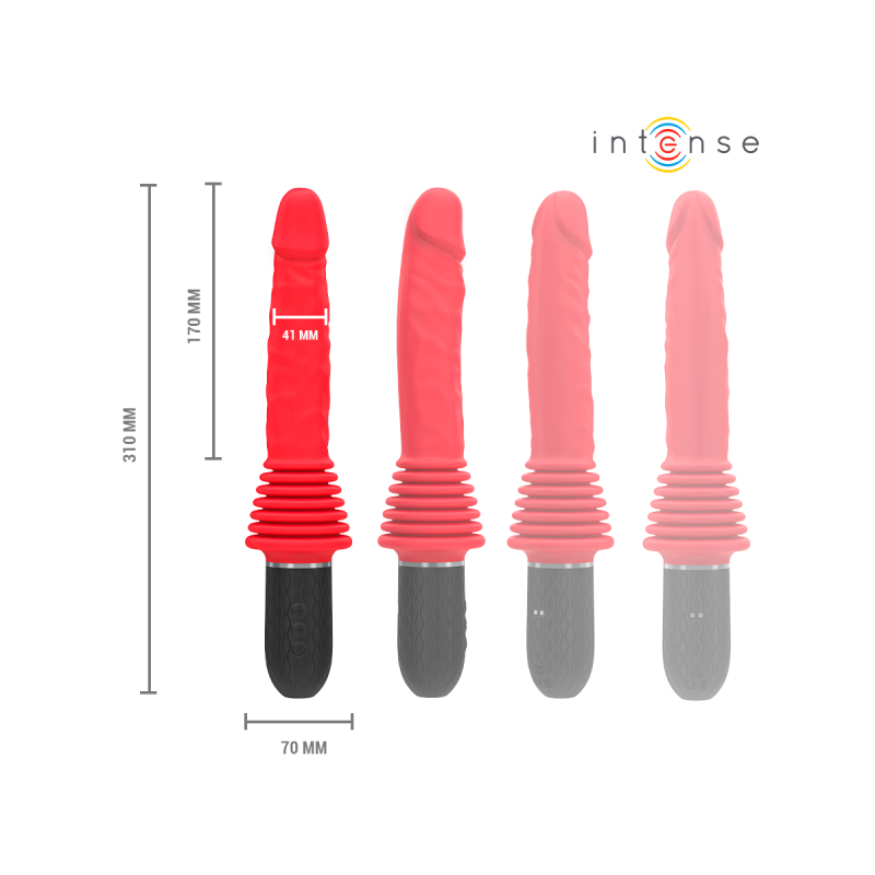 Intense - Cynthia Fernbedienungs - Stossvibrator Mit Wärmefunktion