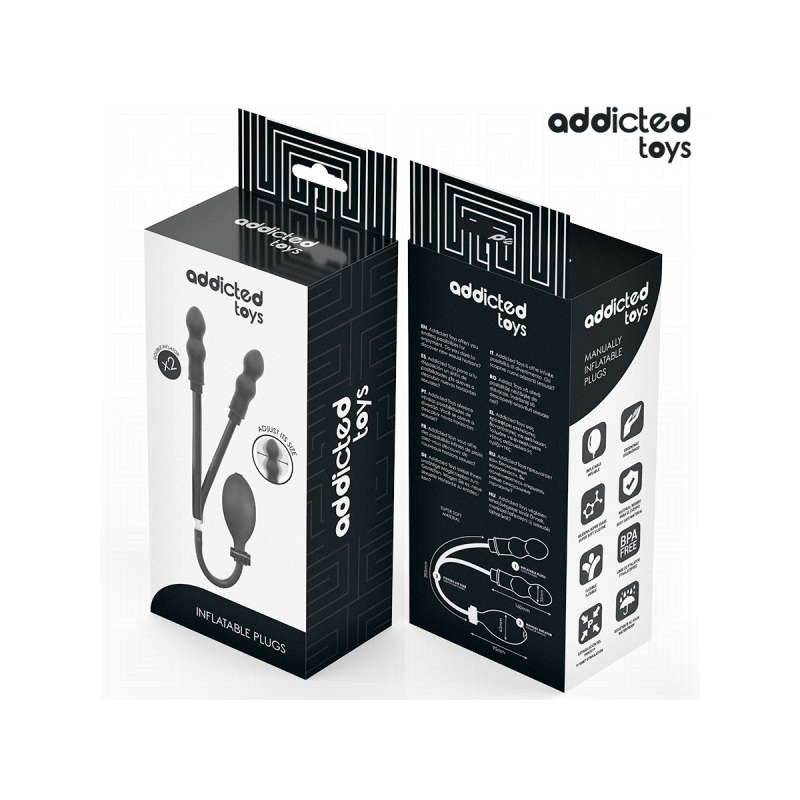 ADDICTED TOYS - DOPPIO TAPPO ANALE GONFIABILE MODELLO 1