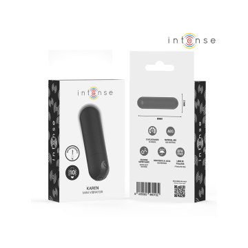 INTENSE - KAREN MINI WIEDERAUFLADBARER VIBRATIONSKUGEL SCHWARZ - INTE…