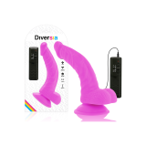 Diversia - Dildo Realístico Flexible Con Vibración Lila 21.5 Cm - O