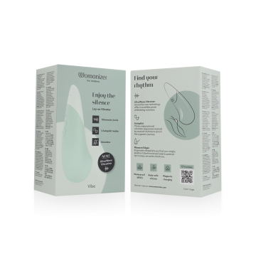 Womanizer - Vibe Vibrador Lay - On Silencioso Verde Claro | Vybes.it