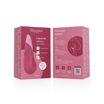 Womanizer - Vibe Vibrador Lay - On Silencioso Rosa Oscuro | Vybes.it